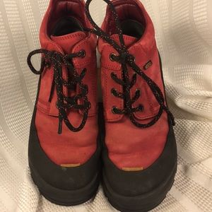 Ecco leather/Rubber Tech ankle boots wool lining